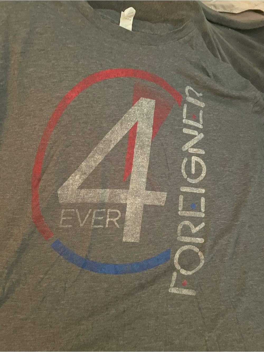 Ever 4 Reignites Men's Grey Graphic T-Shirt from the band foreigner